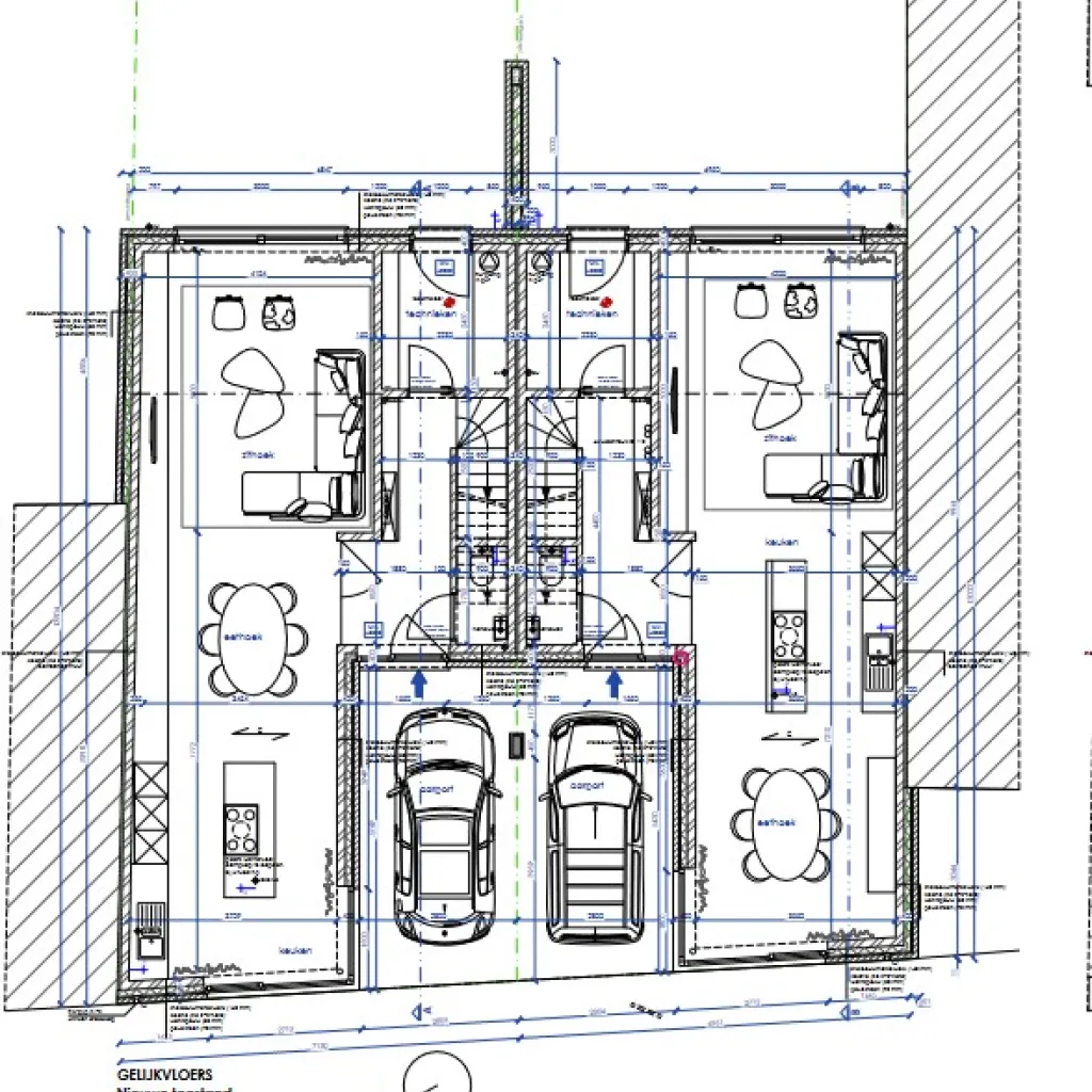 Gezinswoning te koop in Leke bij Diksmuide met carport en 3 kamers